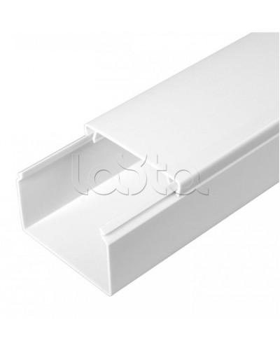 Кабель-канал белый 2-й замок в п/э 60х40 (18 м/уп) Промрукав (PR03.0055) в Рыбинске Кабель-канал Pintop.ru