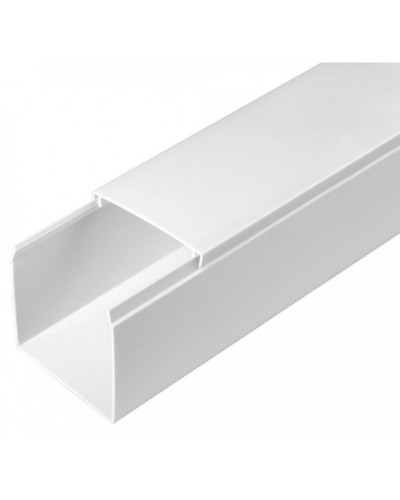 Кабель-канал белый 2-й замок в п/э 60х60 (12 м/уп) Промрукав (PR03.0056) в Рыбинске Кабель-канал Pintop.ru