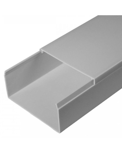 Кабель-канал серый RAL 7035 2-й замок в п/э 80х40 (30м/уп) Промрукав (PR03.0079) в Рыбинске Кабель-канал Pintop.ru