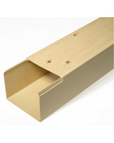 Кабель-канал сосна 2-й замок в п/э 80х60 (8 м/уп) Промрукав (PR03.0190) в Рыбинске Кабель-канал Pintop.ru