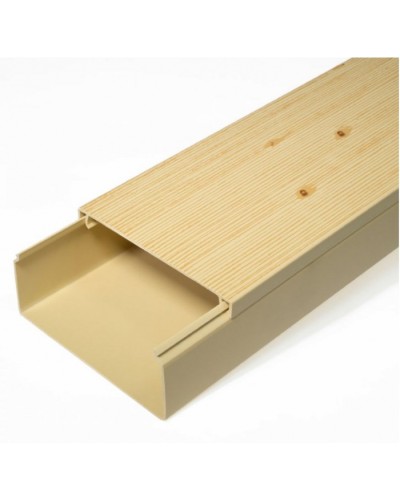 Кабель-канал сосна 2-й замок в п/э 100х40 (8 м/уп) Промрукав (PR03.0191) в Рыбинске Кабель-канал Pintop.ru