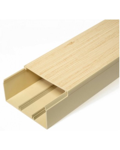 Кабель-канал сосна 2-й замок в п/э 100х60 (8 м/уп) Промрукав (PR03.0192) в Рыбинске Кабель-канал Pintop.ru