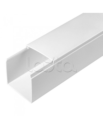 Кабель-канал белый 2-й замок в п/э 60х60 (24м/уп) Промрукав PR.0325213 в Рыбинске Кабель-канал Pintop.ru