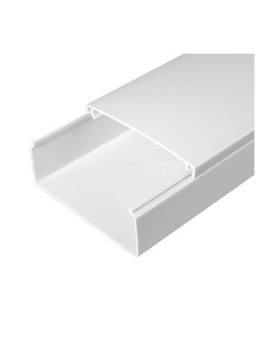 Кабель-канал белый 2-й замок в п/э 100х40 (24м/уп) Промрукав PR.0510041 в Рыбинске Кабель-канал Pintop.ru