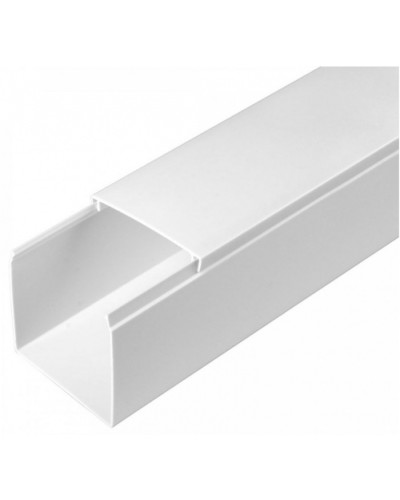 Кабель-канал белый 2-й замок в г/к 60х60 (24м/уп) Промрукав (PR.056060) в Рыбинске Кабель-канал Pintop.ru