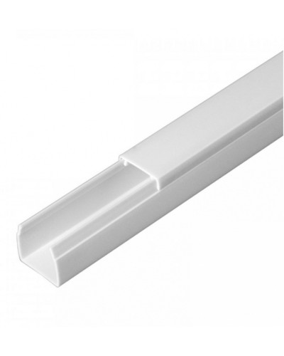 Кабель-канал белый 2-й замок в п/э 16х16 (120м/уп) Промрукав (PR.0616161) в Рыбинске Кабель-канал Pintop.ru