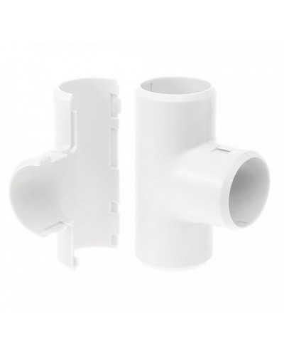 Тройник разборный белый д25 (30шт/300шт уп/кор) Промрукав (PR.07325б) в Рыбинске Повороты, муфты, тройники Pintop.ru