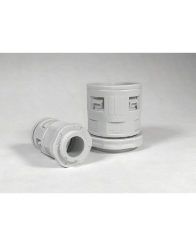 Муфта вводная для гофрированных труб серая ВМ-ГТ-20 Промрукав (PR08.3269) в Рыбинске Повороты, муфты, тройники Pintop.ru