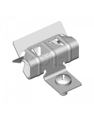 Зажим балочный 15-20 мм с отгибом и винтом М6х9 Промрукав (PR08.5848) в Рыбинске Аксессуары для лотков Pintop.ru