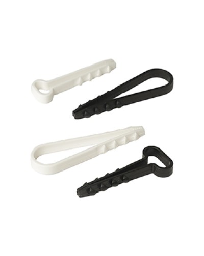 Дюбель-хомут для плоского кабеля 5-10 мм белый (10шт) Промрукав (PR08.6957) в Рыбинске Крепеж: Дюбели, шурупы, саморезы Pintop.ru