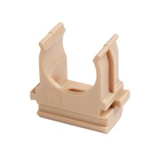 Крепёж-клипса для труб АБС-пластик сосна д25 в малой упаковке (10шт/500шт уп/кор) Промрукав (PR13.0056)