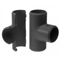 Тройник разборный черный д16 (5шт/500 шт уп/кор) Промрукав (PR13.0177)