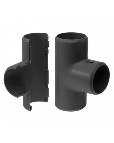 Тройник разборный черный д32 (1шт/200шт уп/кор) Промрукав (PR13.0180) в Рыбинске Повороты, муфты, тройники Pintop.ru