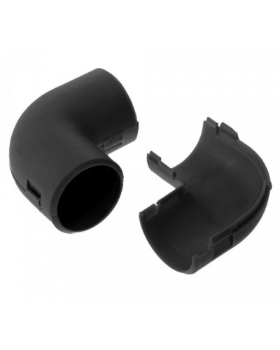 Соединитель угловой разборный черный д20 (50шт/800шт уп/кор) Промрукав (PR13.0192) в Рыбинске Повороты, муфты, тройники Pintop.ru