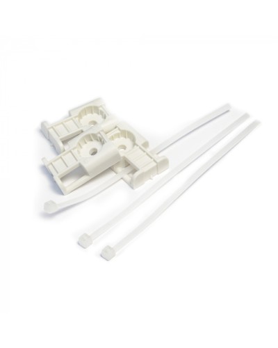 Комплекты крепления площадка для прямого монтажа белая со стяжкой 2,5х100 мм (100 шт) Промрукав (PR13.02512) в Рыбинске Аксессуары для кабель-канала Pintop.ru