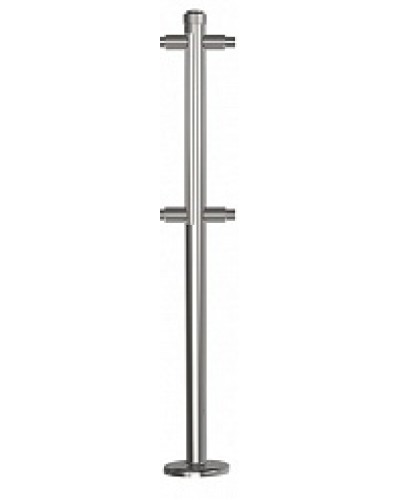 Стойка стационарная хромированная Ростов-Дон ОБ1/2-2-180 ХРОМ в Рыбинске Ограждения Pintop.ru