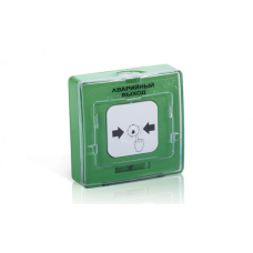 Устройство дистанционного пуска адресное Рубеж УДП 513-11-R3 "РАЗБЛОКИРОВКА ПУТЕЙ ЭВАКУАЦИИ", цвет зелёный