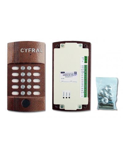 Блок вызова видеодомофона на 10 абонентов Цифрал M-10M/PVC в Рыбинске Блоки вызова многоабонентные Pintop.ru