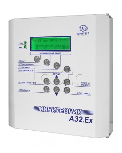 Прибор адресно-аналоговый приемно-контрольный охранно-пожарный и управления взрывозащищенный Юнитест Минитроник А32.Ех в Рыбинске Системы охраны взрывоопасных объектов Pintop.ru