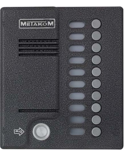 Блок вызова домофона Метаком MК10.2-TM4EN в Рыбинске Вызывные аудиопанели малоабонентные Pintop.ru