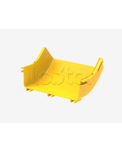 Вертикальный угол 45° внутренний (вверх) для оптического лотка 360мм Hyperline (FBTR-360-IRS45) в Рыбинске Аксессуары для лотков Pintop.ru