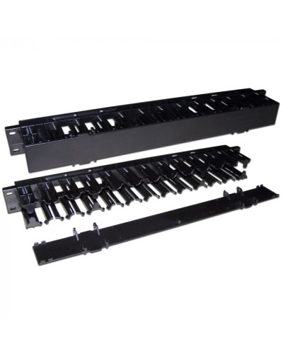 Кабельный органайзер 19 пластиковый, c крышкой, 1U LANMASTER (LAN-ORG/CVP-1U) в Рыбинске Кабельные органайзеры Pintop.ru