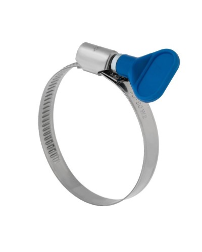 Хомут червячный 32-50/9-0,7мм, с ключом, нержавеющая сталь W2, (50 шт/уп) REXANT 07-0732-1 в Рыбинске Стяжки-хомуты Pintop.ru