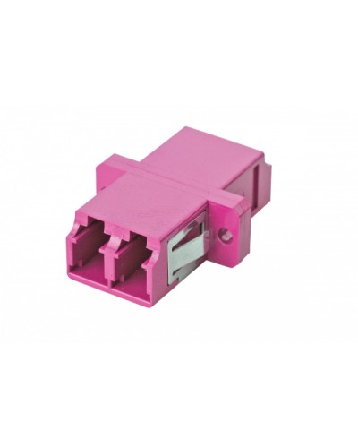 Адаптер OM4, LC дуплекс, с фланцами, пурпурный Eurolan (36A-40-2L-02MG) в Рыбинске Проходные адаптеры Pintop.ru