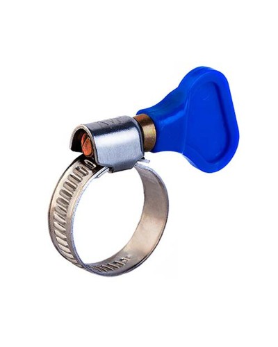 Хомут червячный 16-25/9-0,7мм, с ключом, нержавеющая сталь W2, (50 шт/уп) REXANT 07-0716-1 в Рыбинске Стяжки-хомуты Pintop.ru