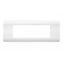 Рамка французский стандарт 6 модулей 45 × 22,5 мм, белый Eurolan (16M-00-06WT)