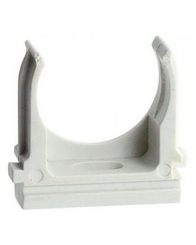 Держатель (клипса) для гофрированной или жесткой гладкой трубы D25 мм (10 шт/уп) Экопласт 41725-10 в Рыбинске Держатели, клипсы, скобы Pintop.ru