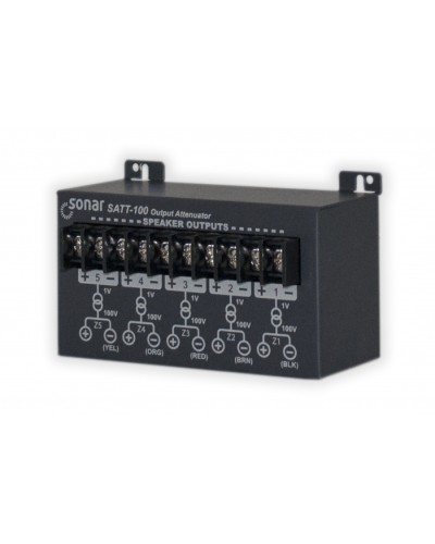 Блок аттенюаторов для настольныx усилителей Sonar SATT-100 в Рыбинске Система оповещения и трансляции Sonar Pintop.ru