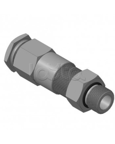 Кабельный ввод для бронированного кабеля с двойным уплотнением резьбой G1/2, внешним диаметром кабеля D=11-15 мм и проходным диаметром кабеля d=6-10 мм Спектрон КВБ-15/10-2У-М-G1/2 в Рыбинске Аксессуары для кабель-канала Pintop.ru