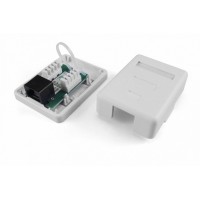 Розетка компьютерная RJ-45(8P8C) Hyperline SB1-1-8P8C-C6-WH