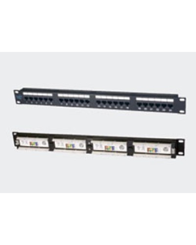 Патч-панель 19, 1U, 24xRJ45 категория 5е Eurolan (27B-U5-24BL) в Рыбинске Патч панель Pintop.ru