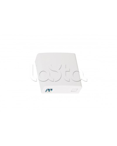 Оптическая розетка (кросс), укомплектованная на 2 порта LC/UPC, SM 9/125 OS2, полный комплект NMF-WO02LCUS2-CS-WT в Рыбинске Проходные адаптеры и розетки оптические Pintop.ru