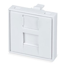 Вставка 45x45 (Mosaic) для 1 модуля формата Keystone Jack (FP-45-1M) Пожтехкабель СКС (202-031) (аналог Mosaic)