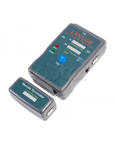 Тестер кабеля универсальный RJ-45+USB (HY-251454CT) REXANT 12-1011 в Рыбинске Тестеры для систем видеонаблюдения Pintop.ru