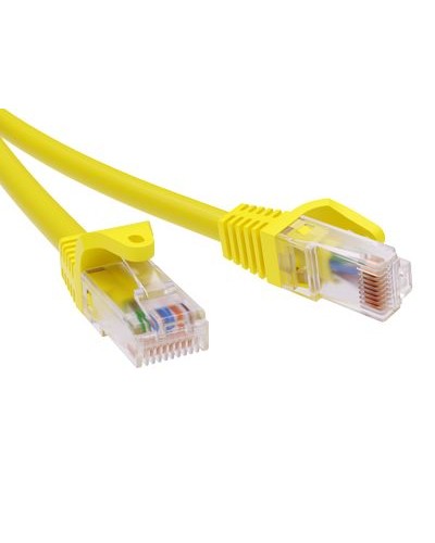 Патч-корд неэкранированный CAT6 U/UTP 4х2, LSZH, желтый, 2м DKC RN6UU4520YL в Рыбинске Патчкорды (медные) Pintop.ru