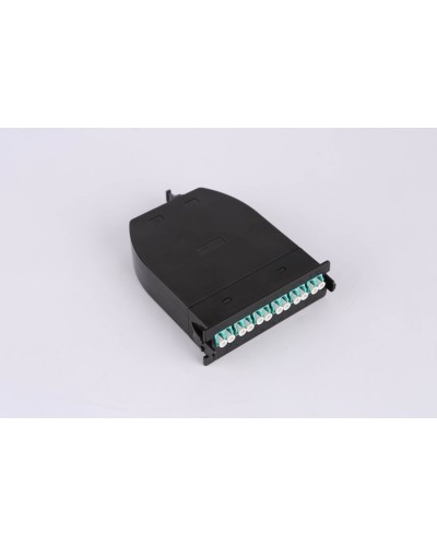 MPO кассета OS2, 12xLC, тип B, низкие потери, черная LANMASTER LAN-MCSB-1M-12LC/OS2 в Рыбинске Коннекторы Pintop.ru