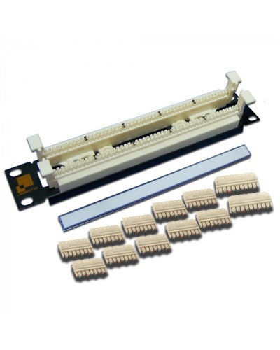 50-парный 110 кросс 10 1U, блоки в комплекте LANMASTER (LAN-RS110-50FT/10) в Рыбинске Патч-панели Pintop.ru