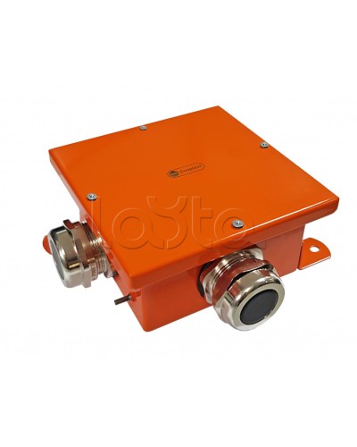 Экопласт SMB165 Коробка металл, огн. E-110,о/п 164х164х65, IP66, 4P, (0,15-2,5 мм2), оранж. в Рыбинске Распределительные коробки Pintop.ru