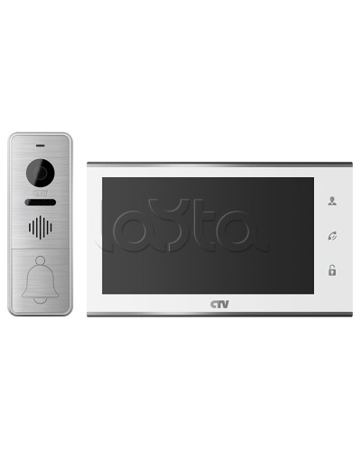 Комплект видеодомофона CTV-DP4705AHD (белый) в Рыбинске Комплекты домофонов Pintop.ru