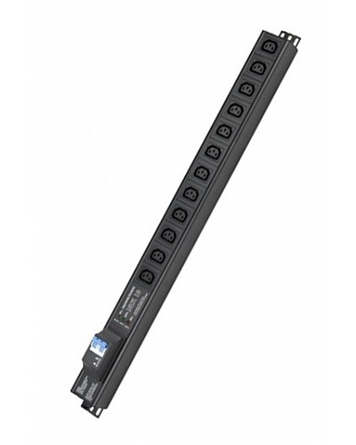 Блок распределения питания вертикальный для 19 шкафов DKC R5VIEC12CBOP в Рыбинске Блоки розеток Pintop.ru