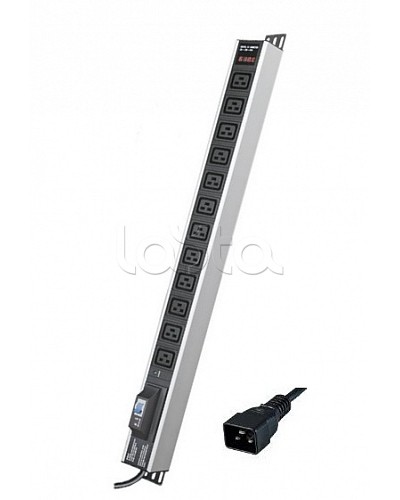 Блок распределения питания вертикальный для 19 шкафов DKC R5V12CBOPCDC19 в Рыбинске Блоки розеток Pintop.ru