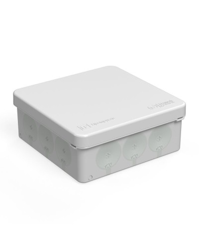 Коробка распред. 60-0303м двухкомп. безгалогенная (HF) 100х100х40 (8шт/уп) Промрукав (60-0303м) в Рыбинске Распределительные коробки Pintop.ru