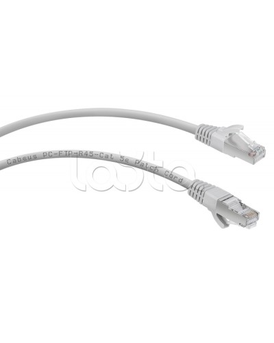 Патч-корд FTP, категория 5e, 0.5 м, экранированный, серый Cabeus PC-FTP-RJ45-Cat.5e-0.5m в Рыбинске Патчкорды (медные) Pintop.ru