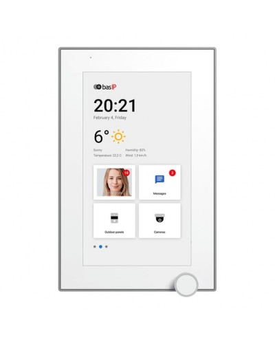 IP-видеодомофон BAS-IP AZ-07L WHITE в Рыбинске Абонентские IP устройства Pintop.ru