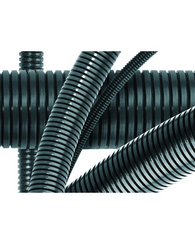 Труба гофрированная DN36мм, ПВ-0, D вн 36,3 мм, D нар 42,5 мм, полиамид 6, без протяжки DKC PA603643F0 в Рыбинске Труба гофрированная Pintop.ru