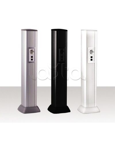 Колонна алюминевая 0,71 м, цвет черный DKC 09593 в Рыбинске Аксессуары для стоек и шкафов Pintop.ru